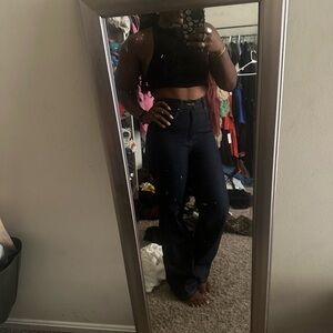 Women's Dark Blue Jeans